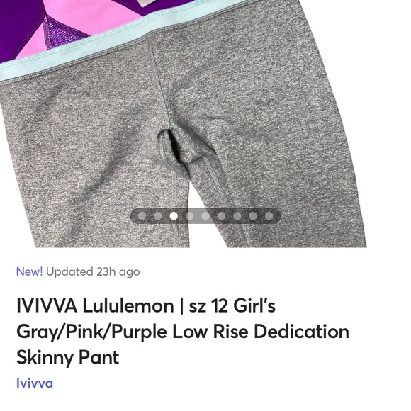 Ivivva Lululemon Girls leggings - Picture 12 of 12